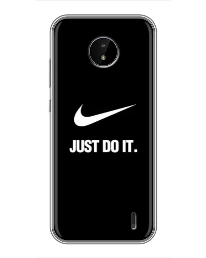 Чехол для Nokia C20 Plus с картинкой «Классический принт Nike»