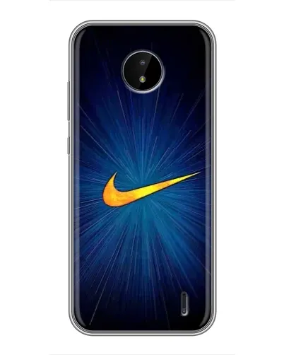 Чехол для Nokia C20 Plus с картинкой «Синий пульс Nike» Чехол для Nokia C20 Plus с картинкой «Синий пульс Nike»