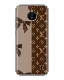 Чехол для Nokia C20 Plus с картинкой «Louis Vuitton — банты»