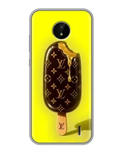 Чехол для Nokia C20 Plus с картинкой «Мороженое от LV»