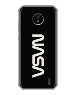 Чехол для Nokia C20 Plus с картинкой «NASA — вертикальный логотип» Чехол для Nokia C20 Plus с картинкой «NASA — вертикальный логотип»