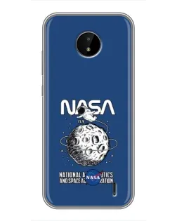 Чехол для Nokia C20 Plus с картинкой «NASA — лунная миссия» Чехол для Nokia C20 Plus с картинкой «NASA — лунная миссия»