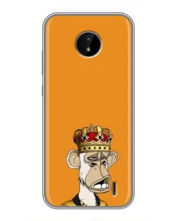 Чохол для Nokia C20 Plus з картинкою «Золота мавпа Bored Ape»