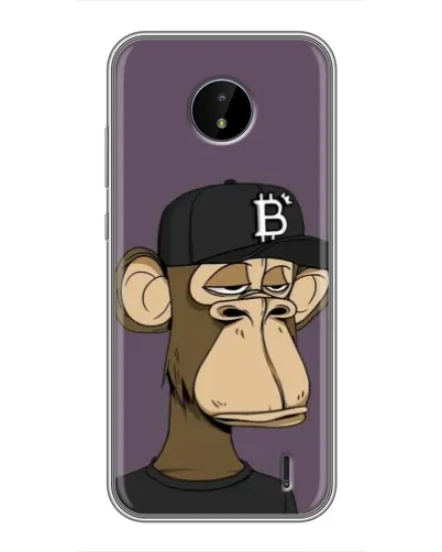 Чохол для Nokia C20 Plus з картинкою «Bored Ape в кепці»