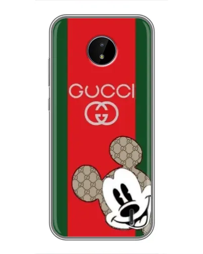 Чохол для Nokia C20 Plus з картинкою «Gucci — смуги та Міккі»