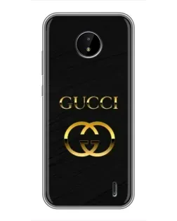 Чохол для Nokia C20 Plus з картинкою «Золотий логотип Gucci» Чохол для Nokia C20 Plus з картинкою «Золотий логотип Gucci»