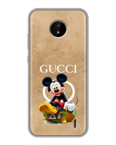 Чохол для Nokia C20 Plus з картинкою «Міккі Маус Gucci — крафт»