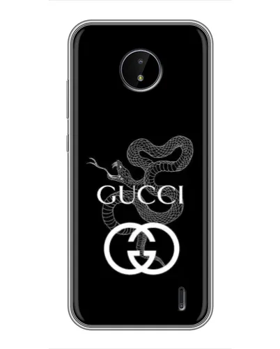 Чохол для Nokia C20 Plus з картинкою «Gucci — срібна змія»