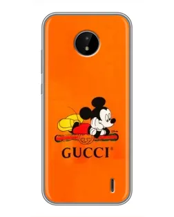 Чохол для Nokia C20 Plus з картинкою «Міккі Маус Gucci — помаранч» Чохол для Nokia C20 Plus з картинкою «Міккі Маус Gucci — помаранч»