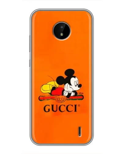 Чохол для Nokia C20 Plus з картинкою «Міккі Маус Gucci — помаранч» Чохол для Nokia C20 Plus з картинкою «Міккі Маус Gucci — помаранч»