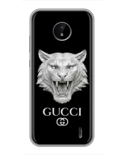 Чохол для Nokia C20 Plus з картинкою «Gucci — срібний лев» Чохол для Nokia C20 Plus з картинкою «Gucci — срібний лев»
