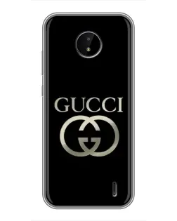 Чохол для Nokia C20 Plus з картинкою «Gucci — золото на чорному» Чохол для Nokia C20 Plus з картинкою «Gucci — золото на чорному»
