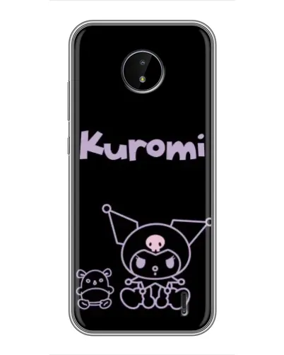 Чехол для Nokia C20 Plus с картинкой «Kuromi — черный минимализм» Чехол для Nokia C20 Plus с картинкой «Kuromi — черный минимализм»
