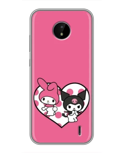 Чехол для Nokia C20 Plus с картинкой «Kuromi и My Melody» Чехол для Nokia C20 Plus с картинкой «Kuromi и My Melody»