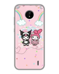 Чехол для Nokia C20 Plus с картинкой «My Melody и Kuromi»