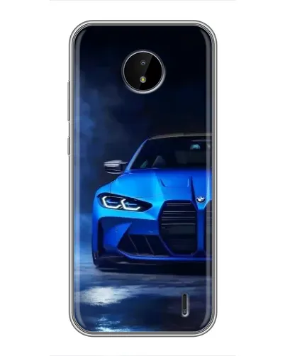 Чохол для Nokia C20 Plus з картинкою «Блакитна BMW M4»