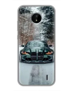 Чохол для Nokia C20 Plus з картинкою «BMW у зимовому лісі» Чохол для Nokia C20 Plus з картинкою «BMW у зимовому лісі»