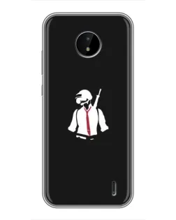 Чохол для Nokia C20 Plus з картинкою «PUBG — силует воїна»
