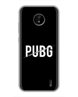 Чохол для Nokia C20 Plus з картинкою «PUBG — білий логотип»