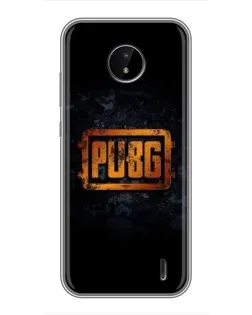Чохол для Nokia C20 Plus з картинкою «PUBG — золотий логотип»