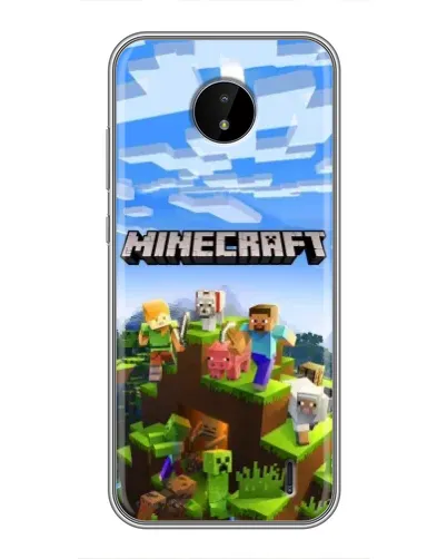 Чохол для Nokia C20 Plus з картинкою «Minecraft класичний світ»