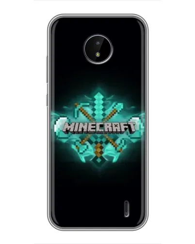 Чохол для Nokia C20 Plus з картинкою «Minecraft Diamond лого»