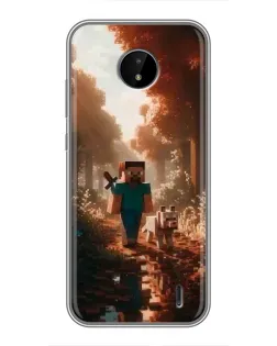 Чохол для Nokia C20 Plus з картинкою «Стів у лісі»