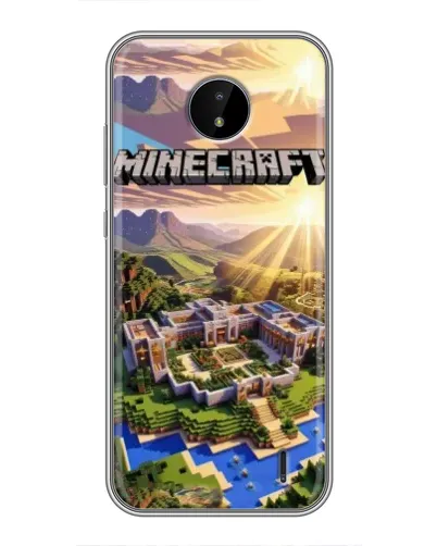 Чохол для Nokia C20 Plus з картинкою «Minecraft панорама»
