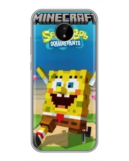 Чохол для Nokia C20 Plus з картинкою «Губка Боб Minecraft» Чохол для Nokia C20 Plus з картинкою «Губка Боб Minecraft»