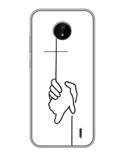 Чохол для Nokia C20 Plus з картинкою «Рука тримає»