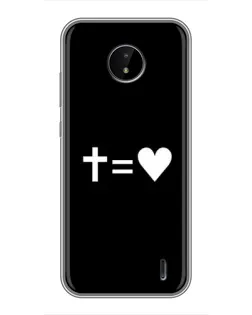 Чохол для Nokia C20 Plus з картинкою «Хрест та Серце»