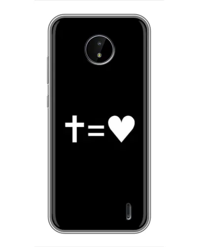 Чохол для Nokia C20 Plus з картинкою «Хрест та Серце» Чохол для Nokia C20 Plus з картинкою «Хрест та Серце»