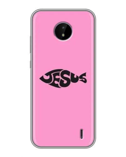 Чохол для Nokia C20 Plus з картинкою «Рожевий символ Jesus» Чохол для Nokia C20 Plus з картинкою «Рожевий символ Jesus»