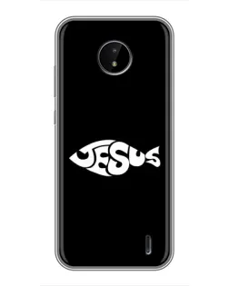 Чехол для Nokia C20 Plus с картинкой «Рыба Jesus» Чехол для Nokia C20 Plus с картинкой «Рыба Jesus»