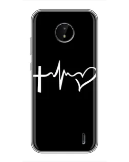 Чехол для Nokia C20 Plus с картинкой «Пульс веры» Чехол для Nokia C20 Plus с картинкой «Пульс веры»