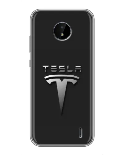 Чохол для Nokia C20 Plus з картинкою «Сталевий логотип Tesla» Чохол для Nokia C20 Plus з картинкою «Сталевий логотип Tesla»