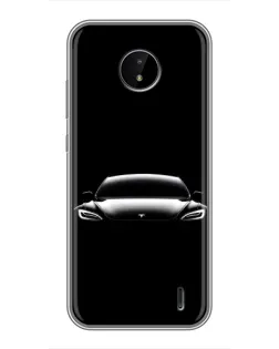 Чохол для Nokia C20 Plus з картинкою «Фари Tesla Night» Чохол для Nokia C20 Plus з картинкою «Фари Tesla Night»