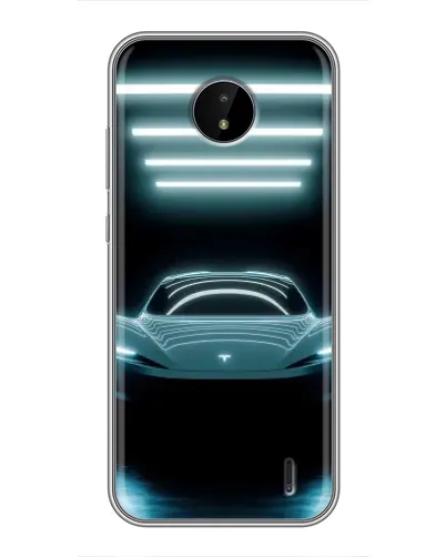 Чохол для Nokia C20 Plus з картинкою «Tesla в неоні» Чохол для Nokia C20 Plus з картинкою «Tesla в неоні»