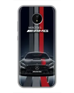 Чохол для Nokia C20 Plus з картинкою «Mercedes — білий карбон» Чохол для Nokia C20 Plus з картинкою «Mercedes — білий карбон»