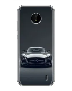 Чохол для Nokia C20 Plus з картинкою «Mercedes на чорному»