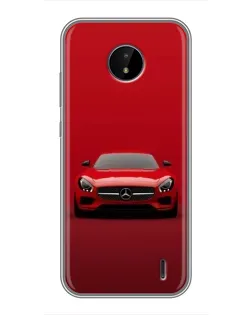 Чохол для Nokia C20 Plus з картинкою «Червоний Mercedes AMG»