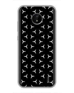 Чехол для Nokia C20 Plus с картинкой «Mercedes паттерн звезд»