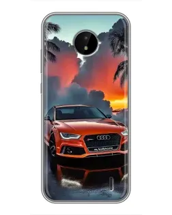 Чохол для Nokia C20 Plus з картинкою «Audi — захід сонця»
