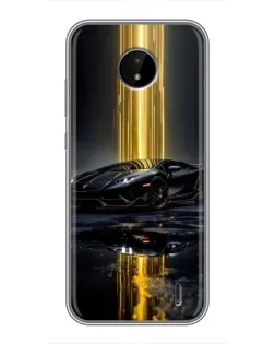 Чохол для Nokia C20 Plus з картинкою «Нічний Lamborghini драйв»