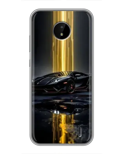 Чохол для Nokia C20 Plus з картинкою «Нічний Lamborghini драйв»