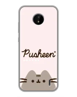 Чехол для Nokia C20 Plus с картинкой «Pusheen логотип»