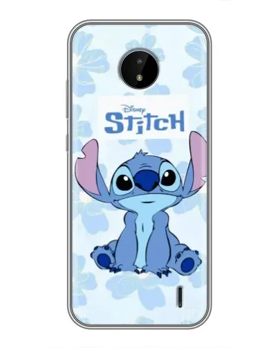Чохол для Nokia C20 Plus з картинкою «Stitch серед квітів»