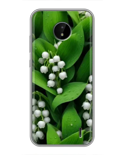 Чохол для Nokia C20 Plus з картинкою «Конвалії в зелені»