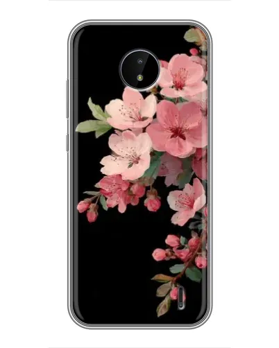 Чохол для Nokia C20 Plus з картинкою «Рожева гілка сакури»