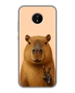 Чохол для Nokia C20 Plus з картинкою «Капібара вікторія» Чохол для Nokia C20 Plus з картинкою «Капібара вікторія»
